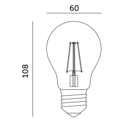 LED Bombilla para cultivo de plantas PLANTY E27/8W/230V 1200K
