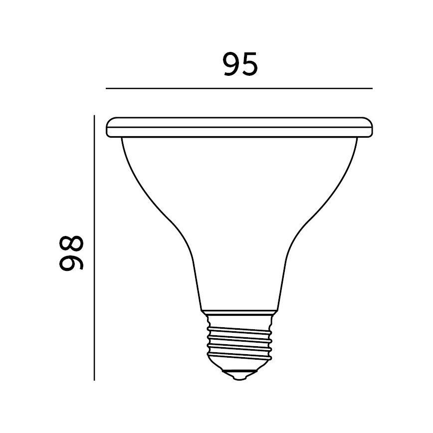 LED Bombilla para cultivo de plantas PLANTY E27/9W/230V 1200K blanco