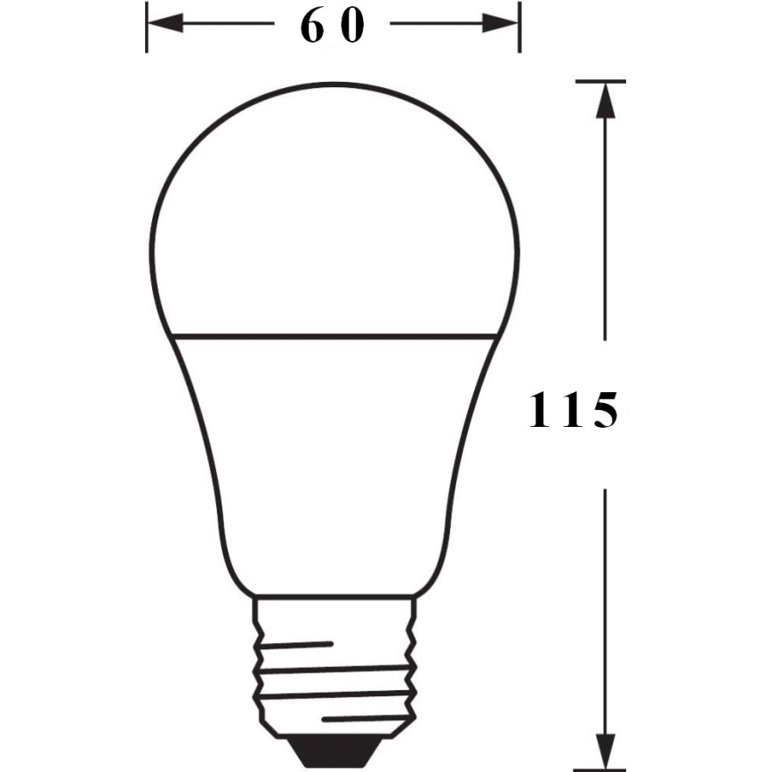 LED Bombilla regulable SMART+ E27/9,5W/230V 2700K-6500K Wi-Fi - Ledvance