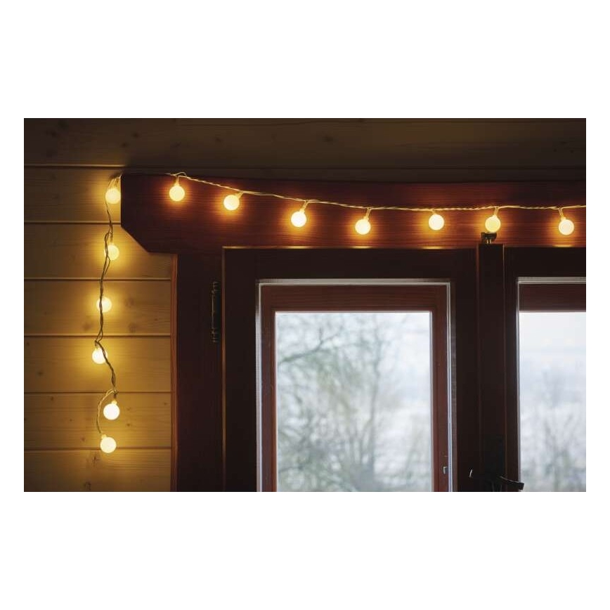 LED Cadena de luces navideña para exterior 40xLED/9m IP44 blanco cálido