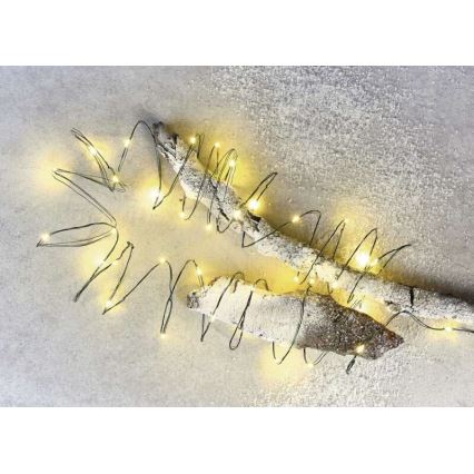 LED Cadena de luces navideñas para exterior 150xLED/20m IP44 blanco cálido
