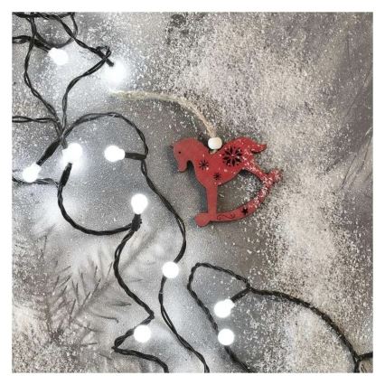 LED Cadena de Navidad 300xLED/8 funciones 35m blanco frío