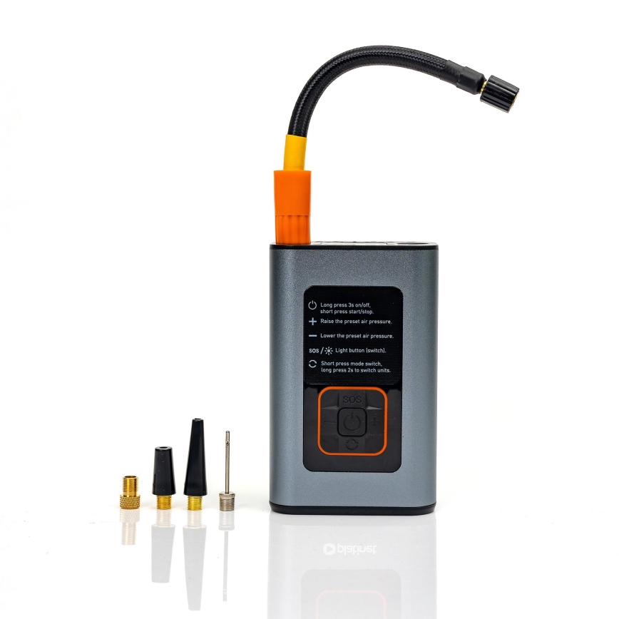 LED Compresor de bolsillo digital 3en1 4000 mAh 5W negro