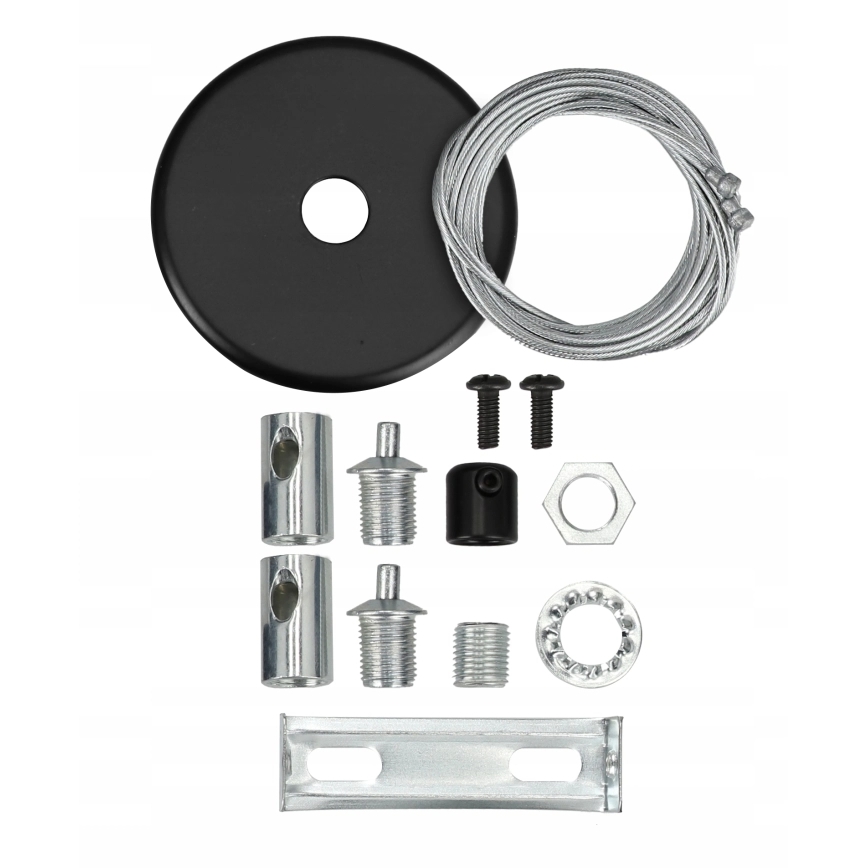 LED de montaje en superficie/lámpara colgante con cable LED/44W/230V 6000K 120 cm negro