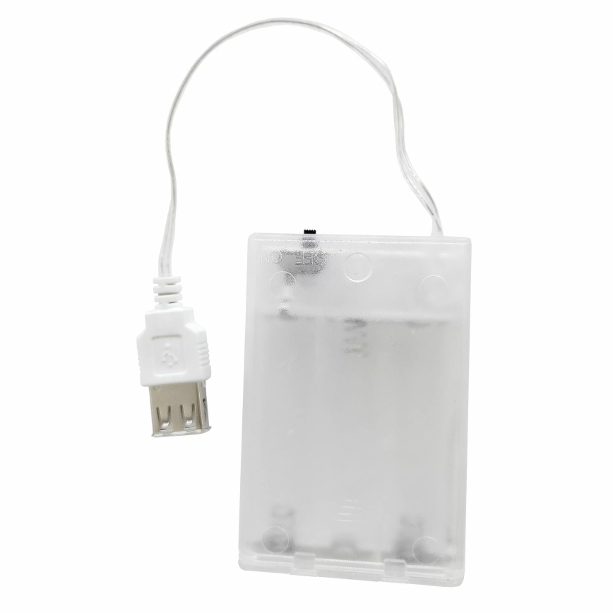 LED Decoración de pared de neón LOVE LED/3W/3xAA USB rojo