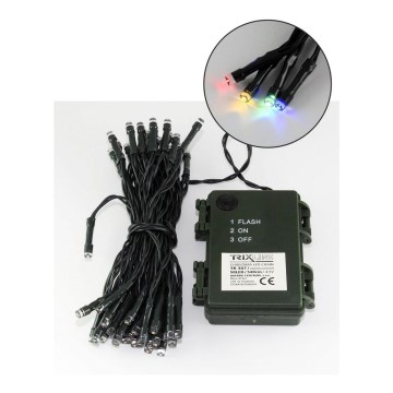 LED  guirnalda exterior 50xLED/2 funciones 5,4m IP44 multicolor