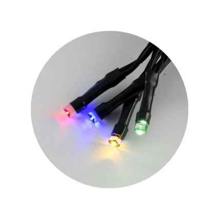 LED  guirnalda exterior 50xLED/2 funciones 5,4m IP44 multicolor