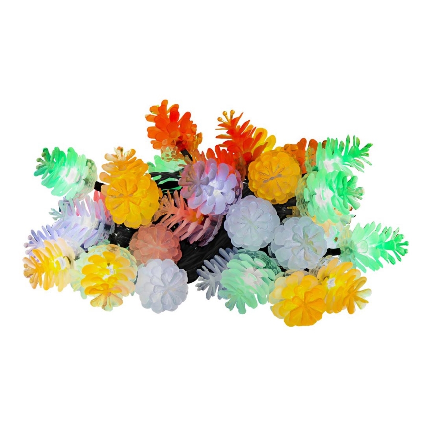 LED guirnalda navideña para exterior 40xLED/15m IP44 multicolor