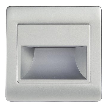 LED Iluminación de escaleras STEP LIGHT NET LED/1,5W/30V color plata
