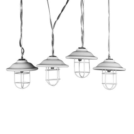 LED Iluminación decorativa exterior LOFT 10xLED/2xAA