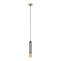 LED Lámpara colgante BARS 1xGU10/4,8W/230V negro/dorado