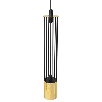 LED Lámpara colgante BARS 1xGU10/4,8W/230V negro/dorado