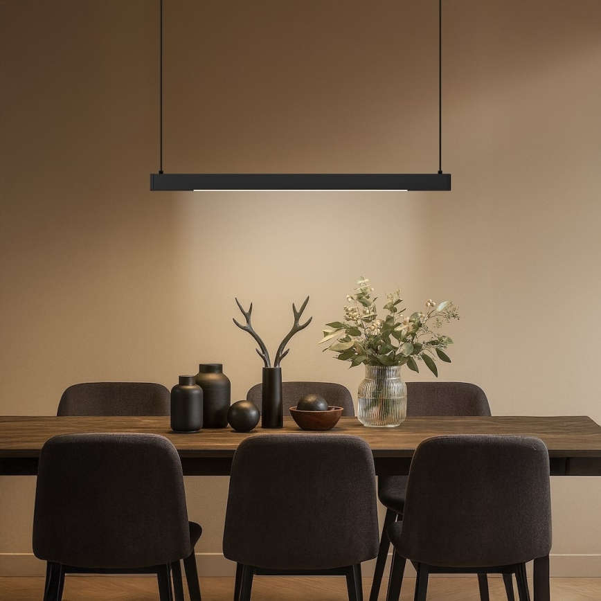 LED Lámpara colgante con cable LINEA LED/36W/230V 3000/4000/5700K CRI 90 negra
