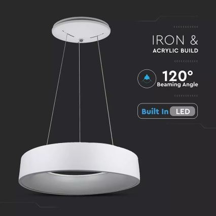 LED Lámpara colgante regulable con cable LED/20W/230V