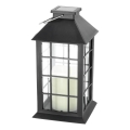 LED Lámpara colgante solar LED/0,02W/1,2V 1xAA 2700K IP44 200 mAh negro