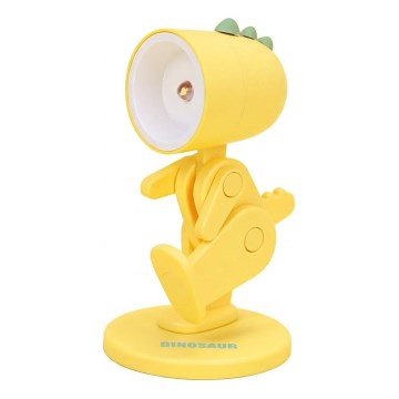 LED Lámpara de mesa LED/0,06W/3xLR41 dinosaurio amarillo