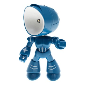 LED Lámpara de mesa LED/0,06W/3xLR41 robot azul