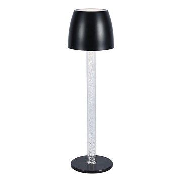 LED Lámpara de mesa táctil recargable y regulable LED/3W/5V 3000K 1800 mAh negro