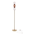 LED Lámpara de pie FLORES LED/15W/230V dorada/naranja/marrón