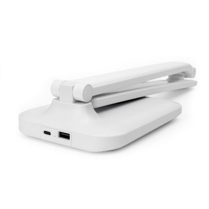 LED Lámpara de sobremesa táctil regulable con puerto USB REMUS LED/5W/230V blanca