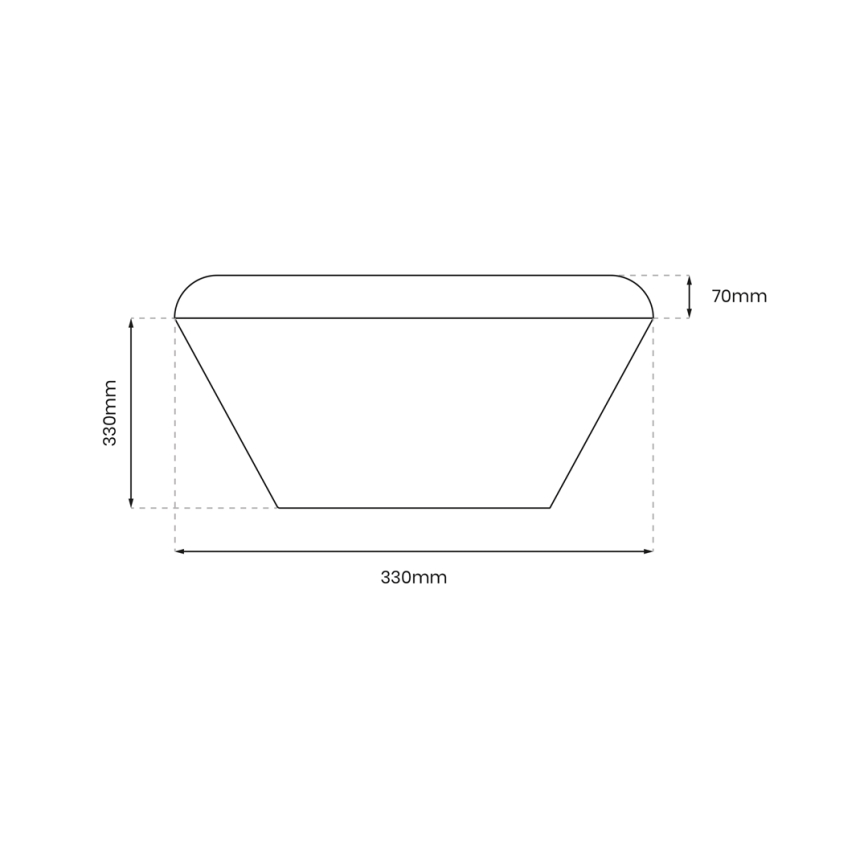 Lámpara de techo LED para baño con sensor NEMO LED/16W/230V IP44 negro