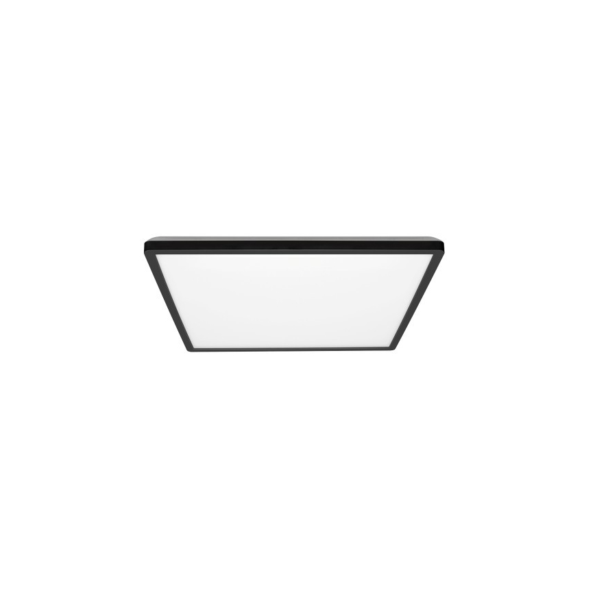 Lámpara de techo LED para baño NIVERA LED/12W/230V IP54 3000/4000/6000K 22,5x22,5 cm negra