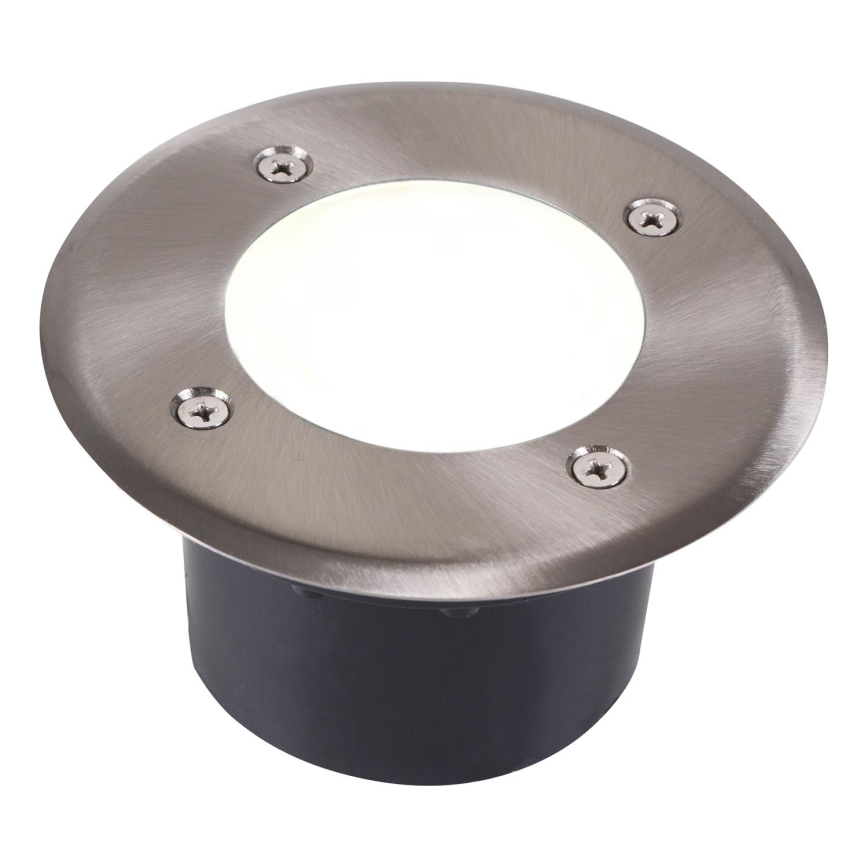 LED Lámpara empotrable de suelo MIVO LED/3W/230V diá. 12 cm IP67 cromo mate