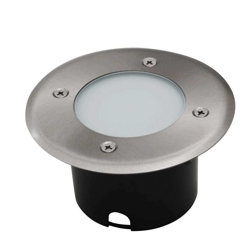 LED Lámpara empotrable de suelo MIVO LED/3W/230V diá. 12 cm IP67 cromo mate