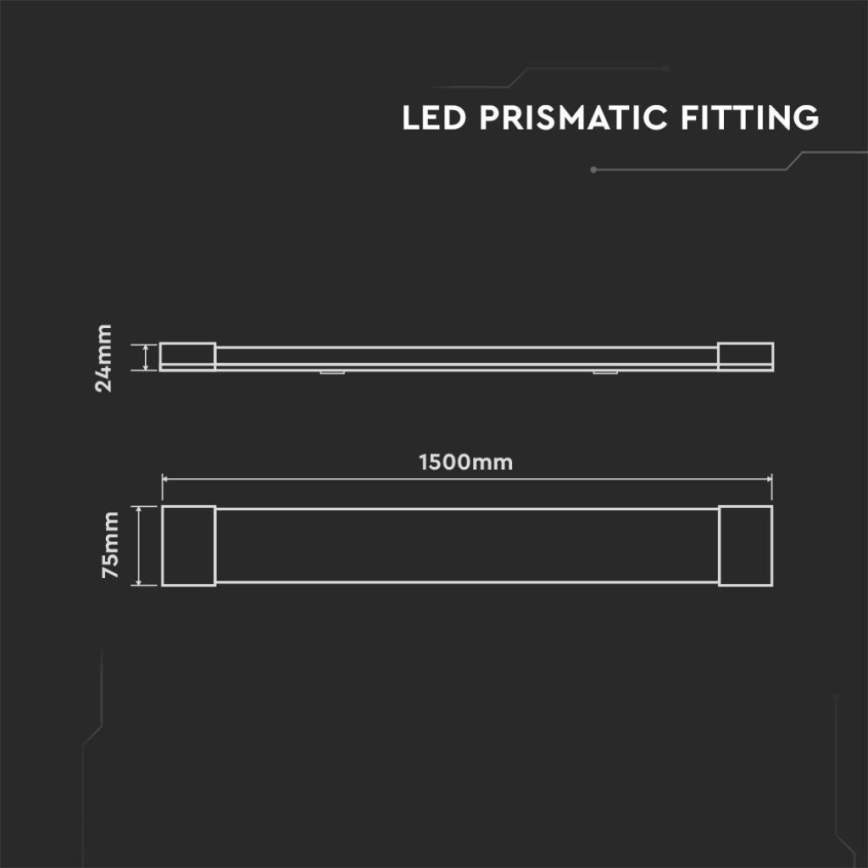 LED Lámpara fluorescente LED/50W/230V 4000K 150 cm blanco