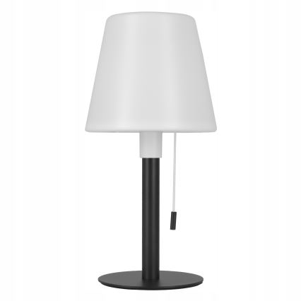 LED Lámpara solar regulable LED/2W/5V USB 1200 mAh IP44 blanco/negro