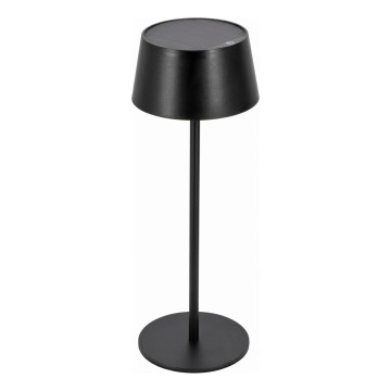 LED Lámpara solar táctil regulable LED/3W/5V USB 1800 mAh IP44 negra