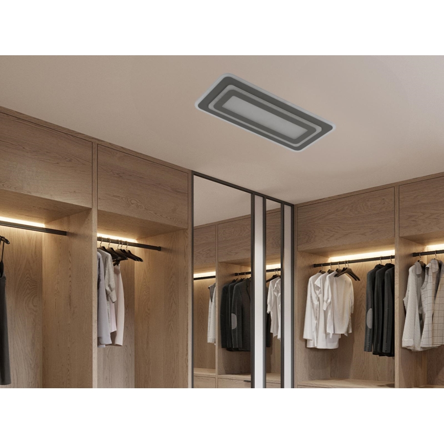 Luminaria de techo LED regulable LED/85W/230V 3000-6500K gris + mando a distancia
