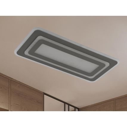 Luminaria de techo LED regulable LED/85W/230V 3000-6500K gris + mando a distancia