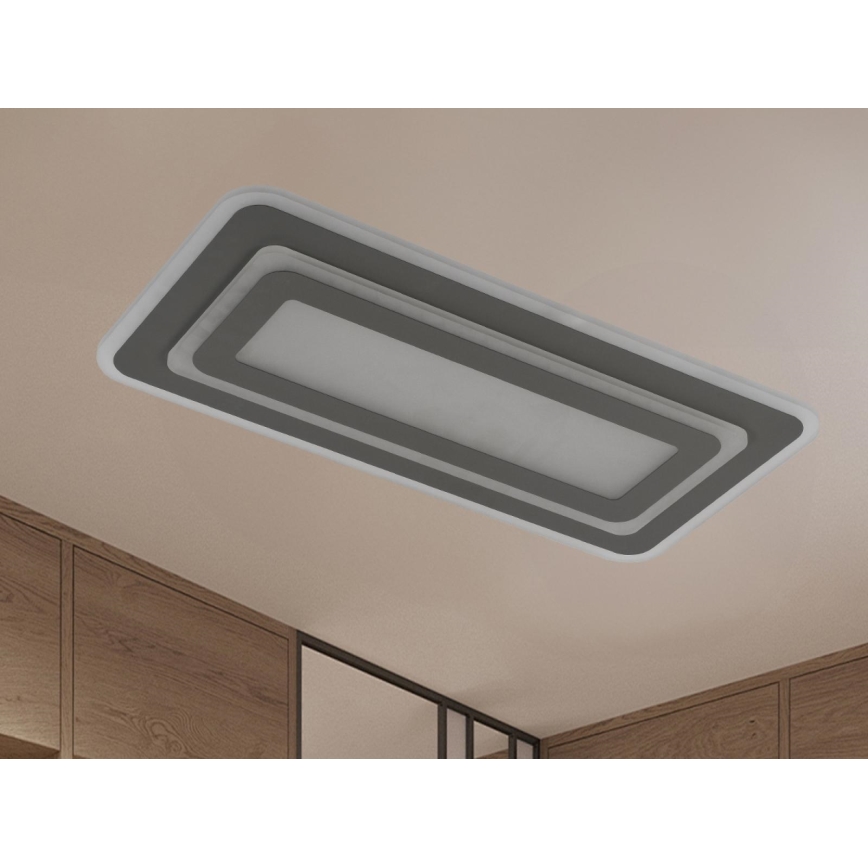 Luminaria de techo LED regulable LED/85W/230V 3000-6500K gris + mando a distancia