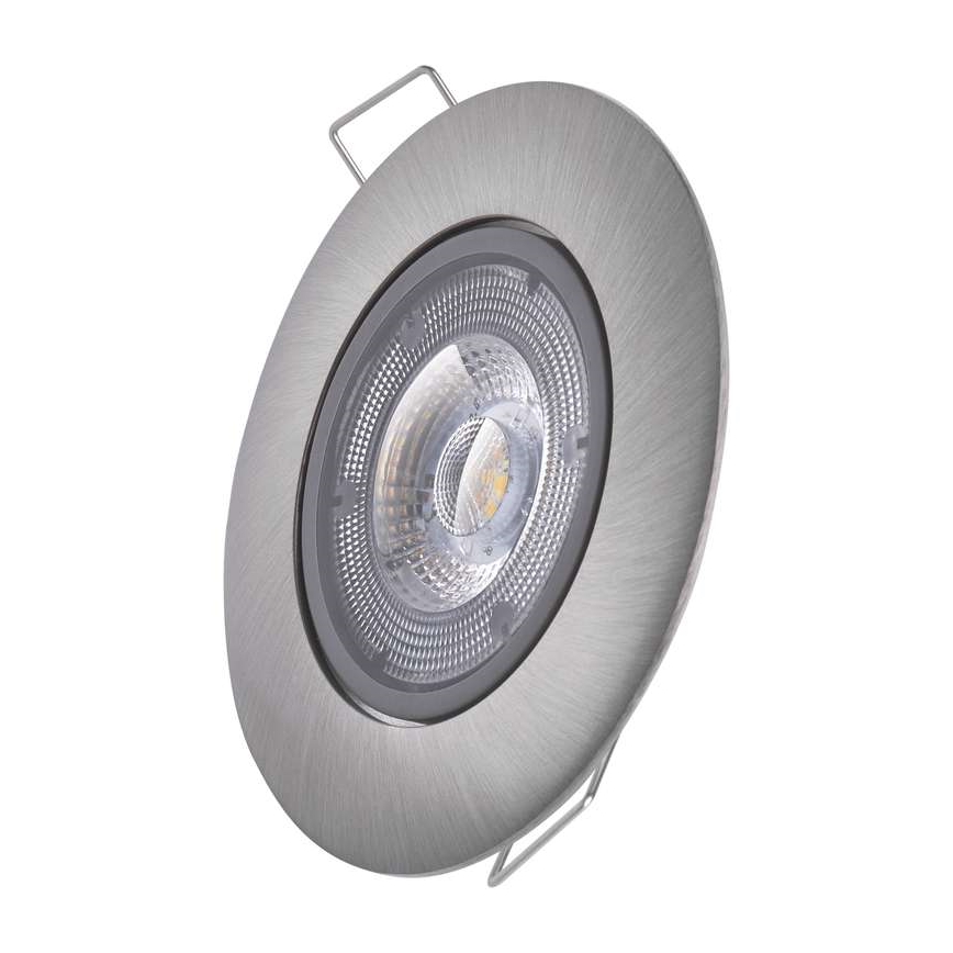 Iluminación LED empotrada de techo LED/5W/230V 4000 K plateado