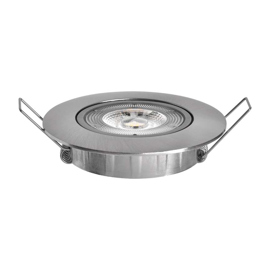 Iluminación LED empotrada de techo LED/5W/230V 4000 K plateado