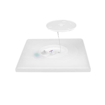 Lámpara LED para baño con sensor de movimiento y crepúsculo NIVERA LED/18W/230V IP54 3000/4000/6000K 30x30 cm blanca + mando a distancia