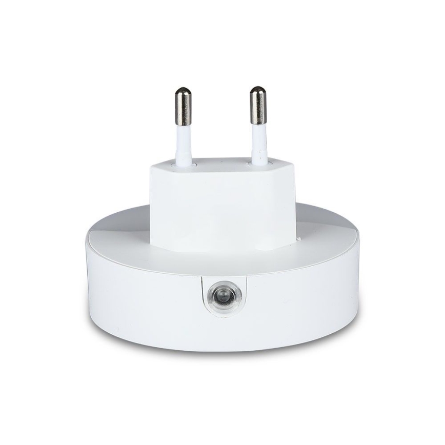 LED Luz nocturna de enchufe con sensor crepuscular 2xUSB LED/0,45W/230V 3000K