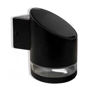 LED Luz solar de pared para exterior LED/1W/3,7V 3000K IP54 1200 mAh negro