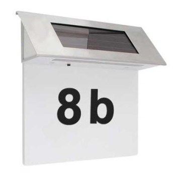 LED Número de casa solar 600 mAh