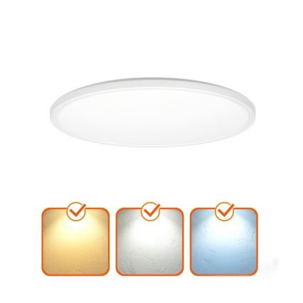 Lámpara de techo LED para baño NIVERA LED/24W/230V IP54 3000/4000/6000K diámetro 30 cm blanca