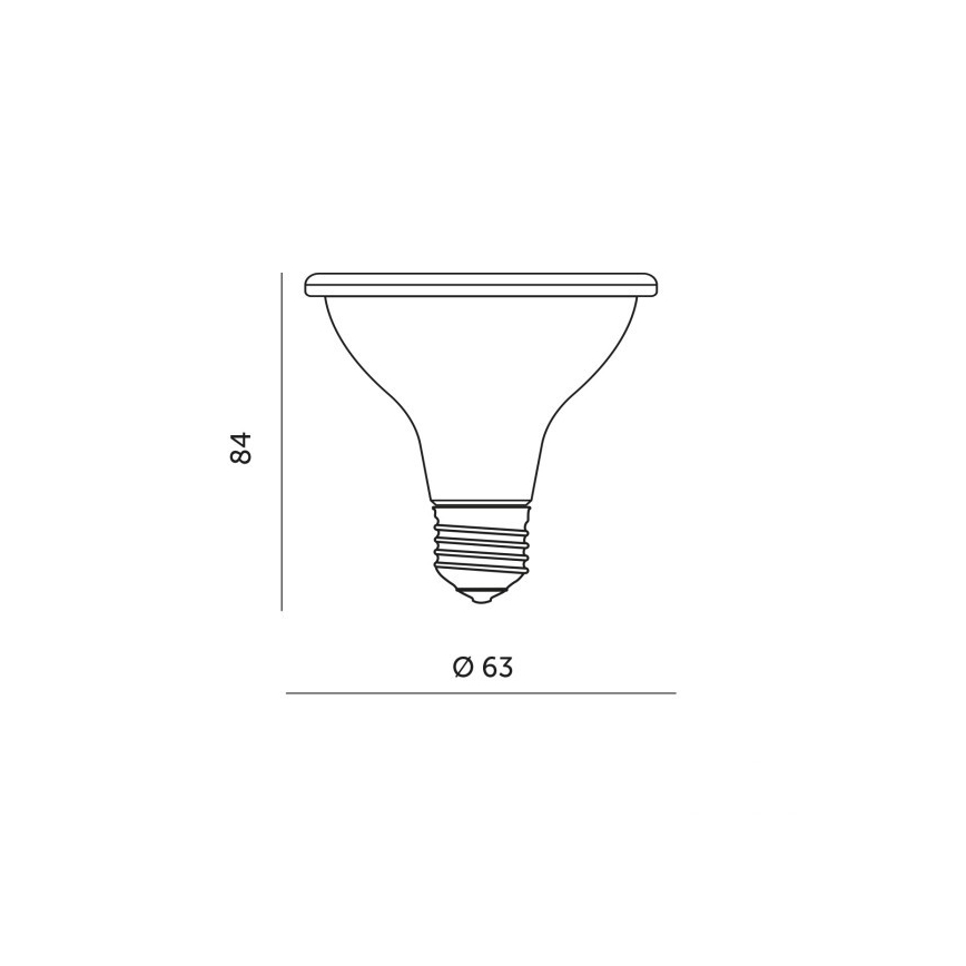 Bombilla LED para crecimiento de plantas PLANTY E27/7W/230V 1200K negra