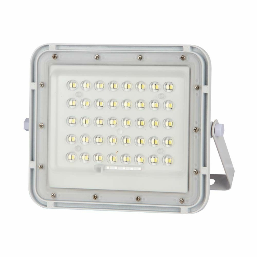 Proyector solar LED regulable para exteriores LED/10W/3,2V IP65 6400K 6000 mAh blanco + mando a distancia
