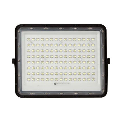 LED Proyector solar de exterior LED/20W/3,2V 6400K negro IP65 + control remoto