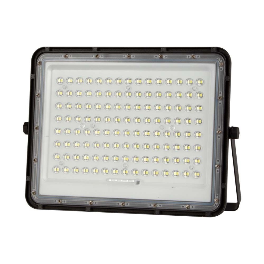 LED Proyector solar de exterior LED/20W/3,2V 6400K negro IP65 + control remoto