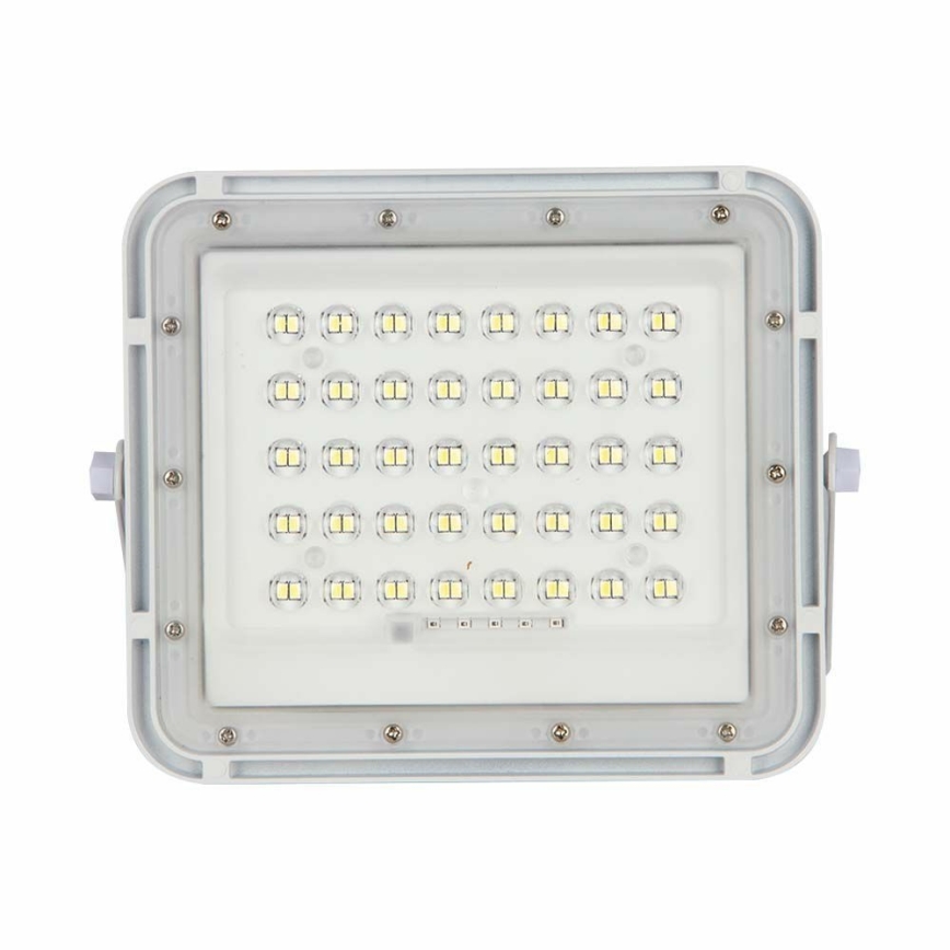 Proyector LED solar regulable para exterior LED/6W/3,2V IP65 4000K 5000 mAh blanco + mando a distancia