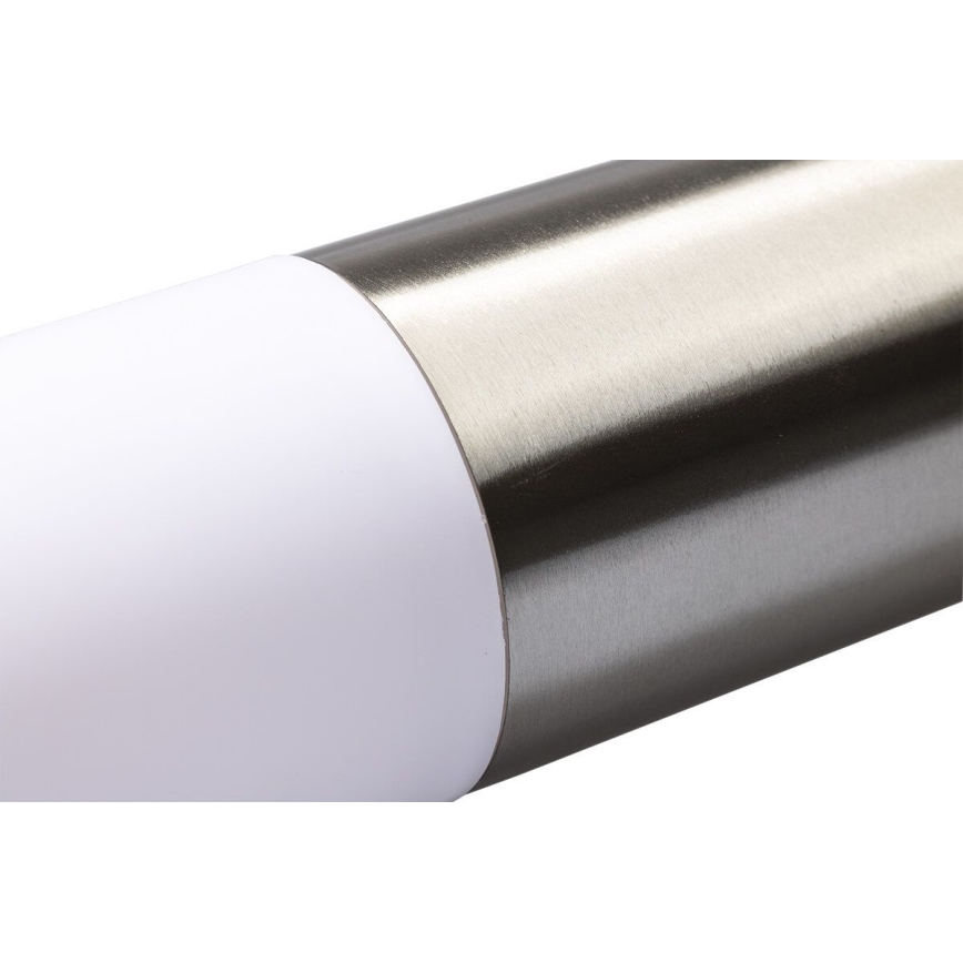 Aplique de pared LED regulable para exterior LIVIA 1xE27/6W/230V 2700-6500K Wi-Fi IP44 plateado