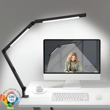 LED Regulable táctil flexible lámpara de mesa POINTIQ LED/12W/230V 3000/4000/5000/6500K CRI 92 negro