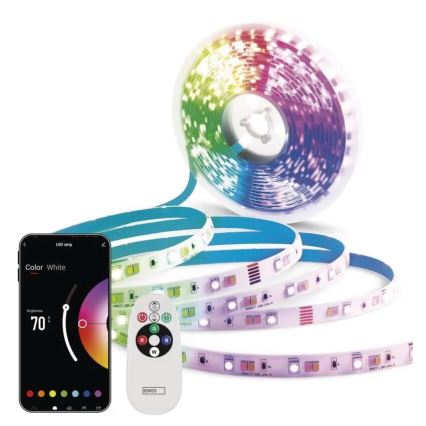 LED RGB+CCT Tira regulable GOSMART LED/11W/230V 2 m 2700-6500K IP44 Wi-Fi + control remoto