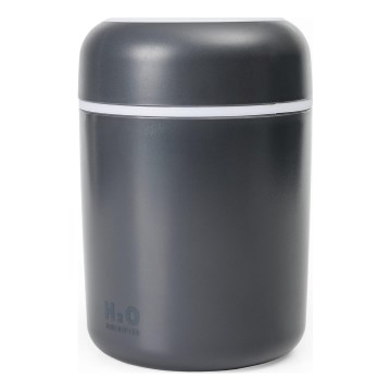 LED RGB Difusor de aroma ultrasónico y humidificador de aire LED/2W 300ml negro